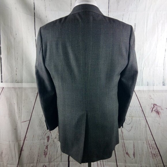 Jos A Bank Executive Collection 42L Wool Multicolor Houndstooth Sport Coat - Picture 7 of 10